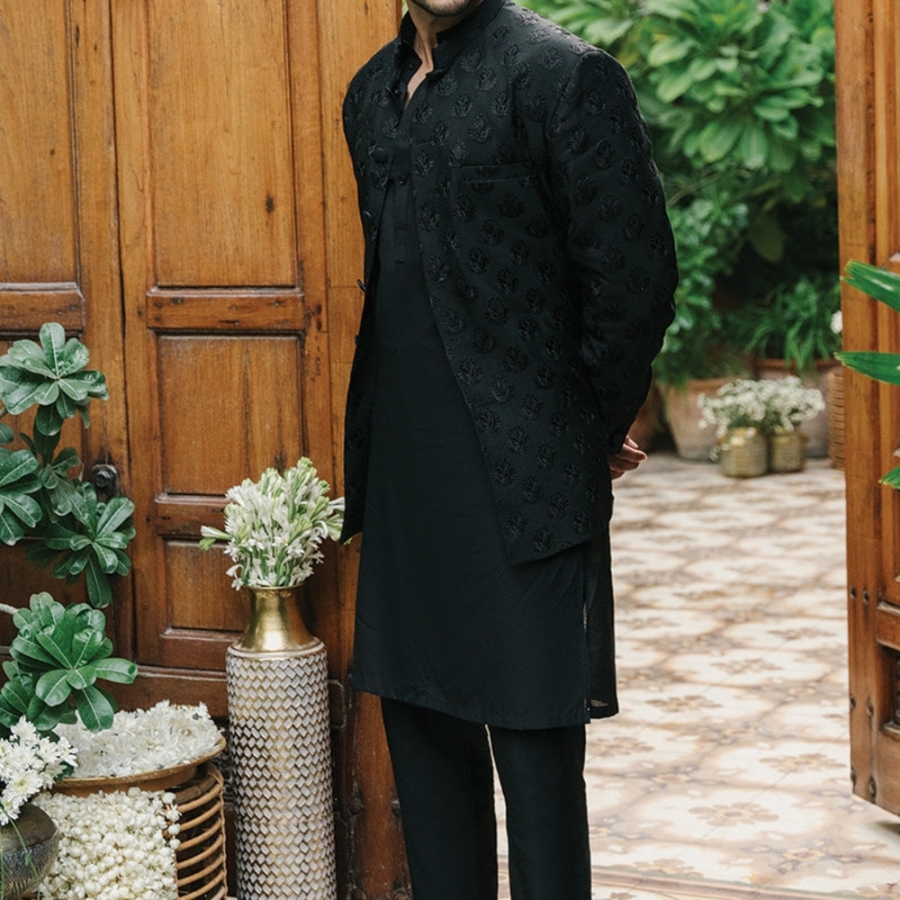 Pakistani Men Sherwani Coat Waistcoat New